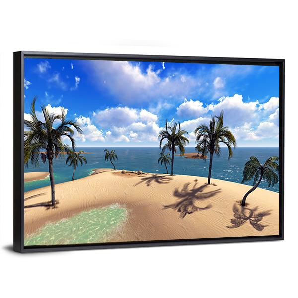 Hawaiian Paradise Canvas Wall Art-3 Horizontal-Gallery Wrap-25" x 16"-Tiaracle