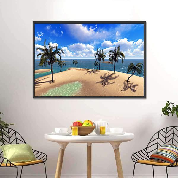 Hawaiian Paradise Canvas Wall Art-3 Horizontal-Gallery Wrap-25" x 16"-Tiaracle