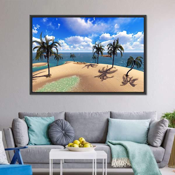Hawaiian Paradise Canvas Wall Art-3 Horizontal-Gallery Wrap-25" x 16"-Tiaracle