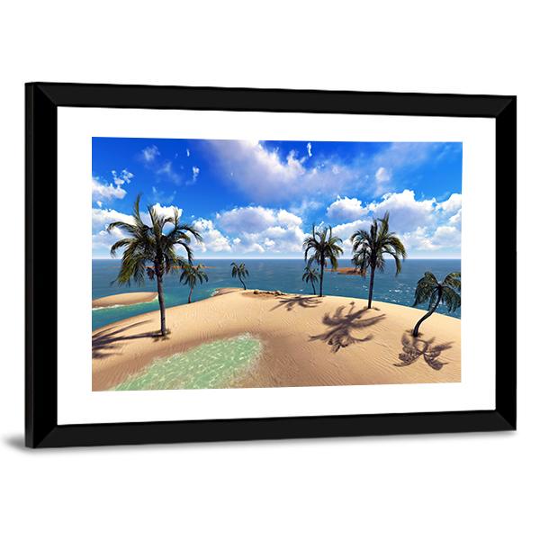 Hawaiian Paradise Canvas Wall Art-3 Horizontal-Gallery Wrap-25" x 16"-Tiaracle