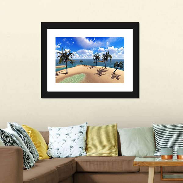 Hawaiian Paradise Canvas Wall Art-3 Horizontal-Gallery Wrap-25" x 16"-Tiaracle