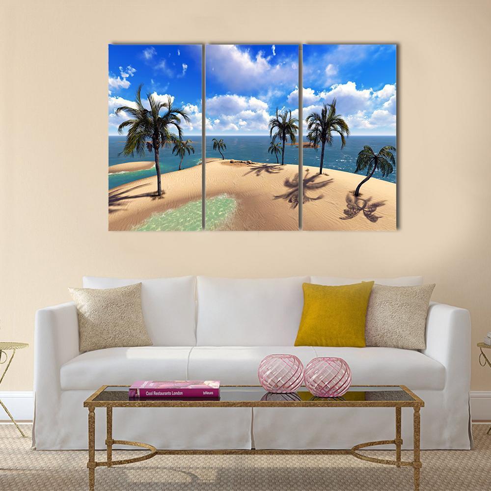 Hawaiian Paradise Canvas Wall Art-3 Horizontal-Gallery Wrap-37" x 24"-Tiaracle