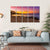 Hawaiian Sunset On Beach Canvas Wall Art-5 Horizontal-Gallery Wrap-22" x 12"-Tiaracle