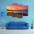 Hawaiian Sunset On Beach Canvas Wall Art-4 Pop-Gallery Wrap-50" x 32"-Tiaracle