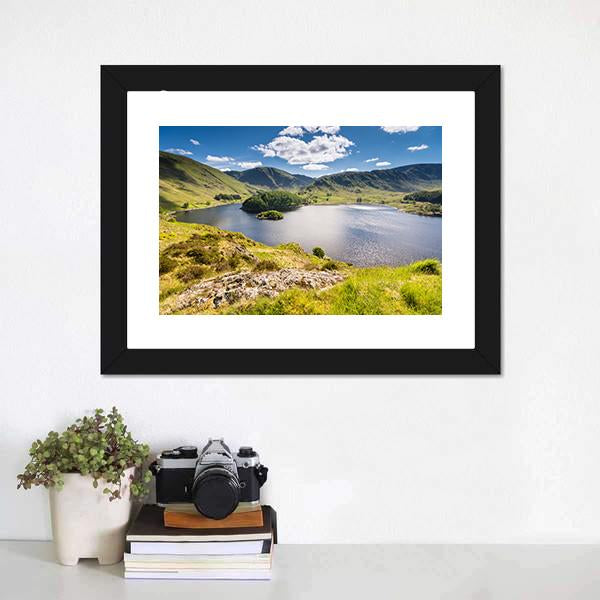 Haweswater From Whiteacre Crag Canvas Wall Art-1 Piece-Framed Print-20" x 16"-Tiaracle