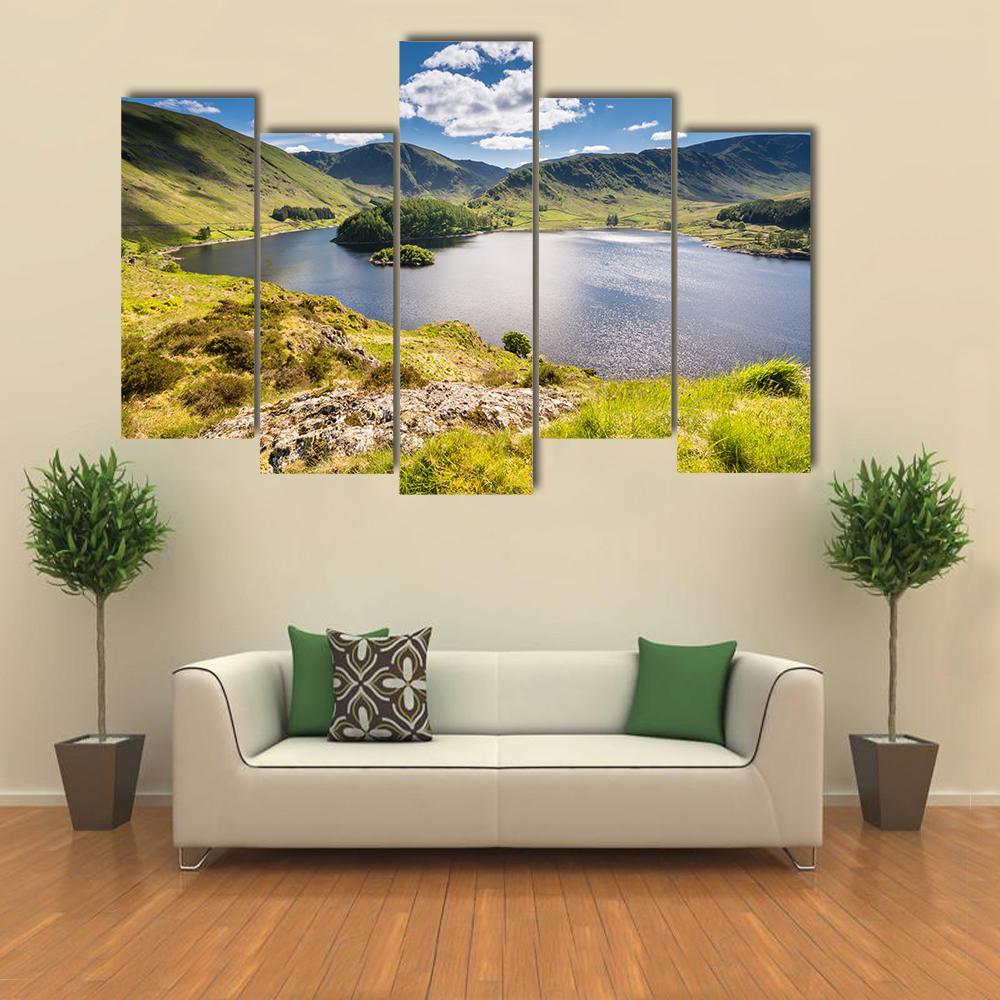 Haweswater From Whiteacre Crag Canvas Wall Art-5 Pop-Gallery Wrap-47" x 32"-Tiaracle