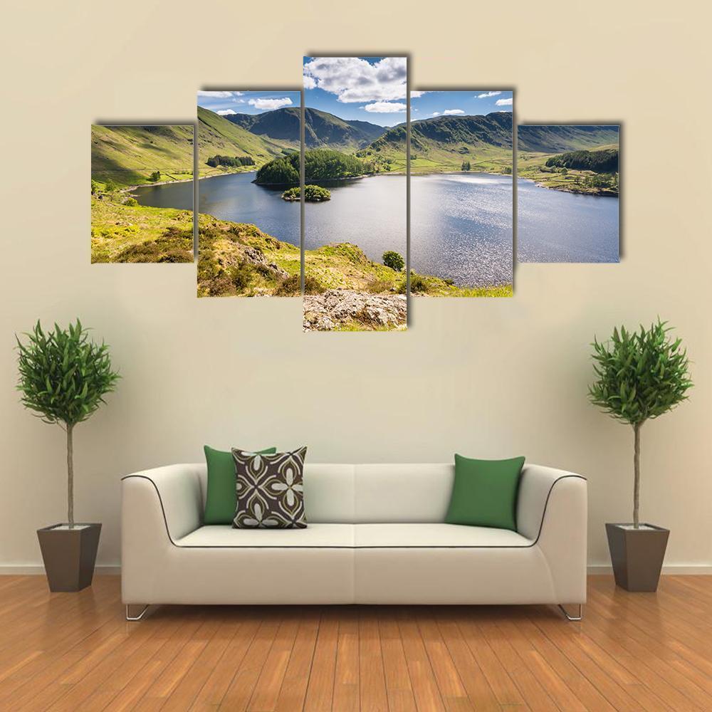 Haweswater From Whiteacre Crag Canvas Wall Art-5 Star-Gallery Wrap-62" x 32"-Tiaracle
