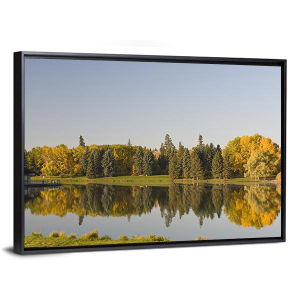 Hawrelak Park Edmonton Alberta Canvas Wall Art-3 Horizontal-Gallery Wrap-25" x 16"-Tiaracle