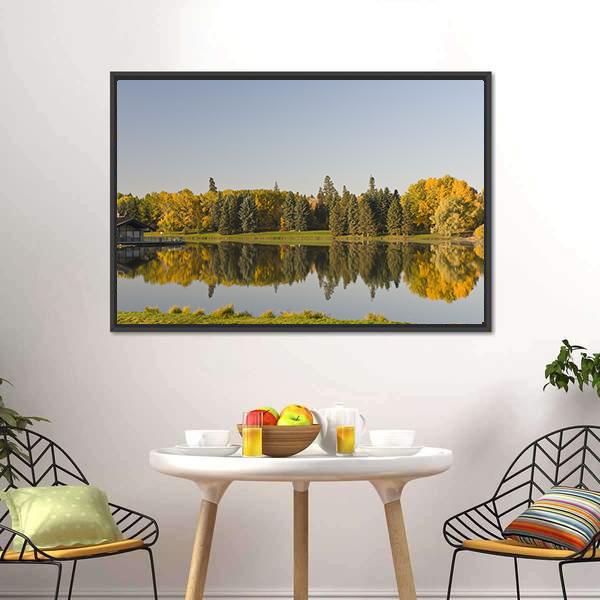 Hawrelak Park Edmonton Alberta Canvas Wall Art-3 Horizontal-Gallery Wrap-25" x 16"-Tiaracle