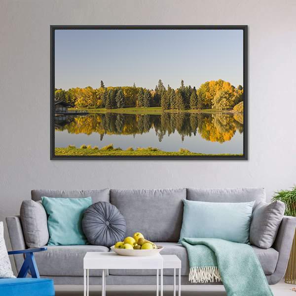 Hawrelak Park Edmonton Alberta Canvas Wall Art-3 Horizontal-Gallery Wrap-25" x 16"-Tiaracle