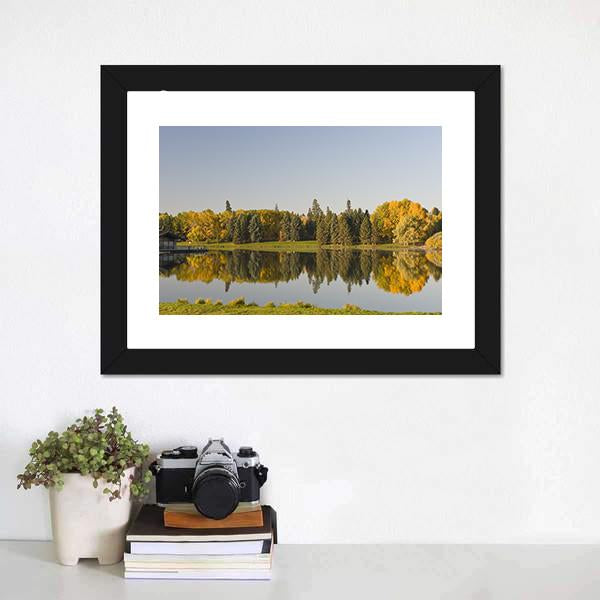 Hawrelak Park Edmonton Alberta Canvas Wall Art-1 Piece-Framed Print-20" x 16"-Tiaracle