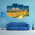 Hay Bales On Harvested Field Canvas Wall Art-4 Pop-Gallery Wrap-50" x 32"-Tiaracle