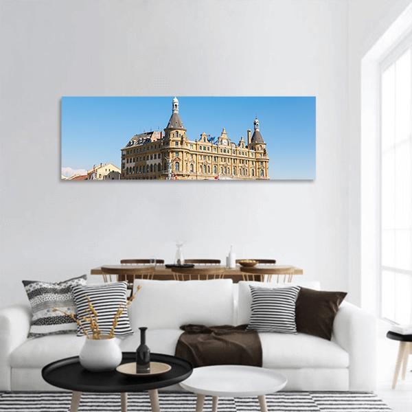 Haydarpasa Train Station Panoramic Canvas Wall Art-1 Piece-36" x 12"-Tiaracle