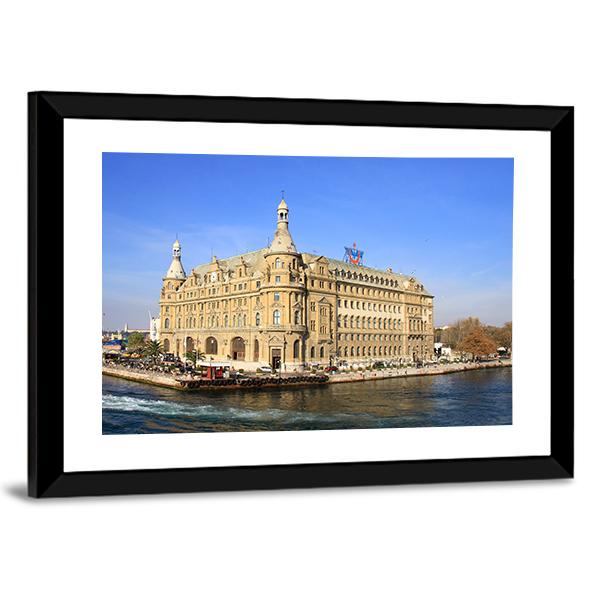 Haydarpasa Station Istanbul Canvas Wall Art-3 Horizontal-Gallery Wrap-25" x 16"-Tiaracle