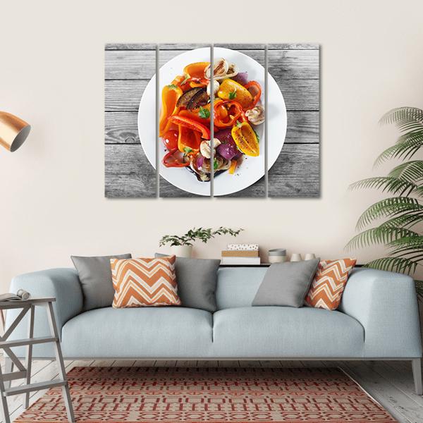Healthy Appetizer Canvas Wall Art-4 Horizontal-Gallery Wrap-34" x 24"-Tiaracle