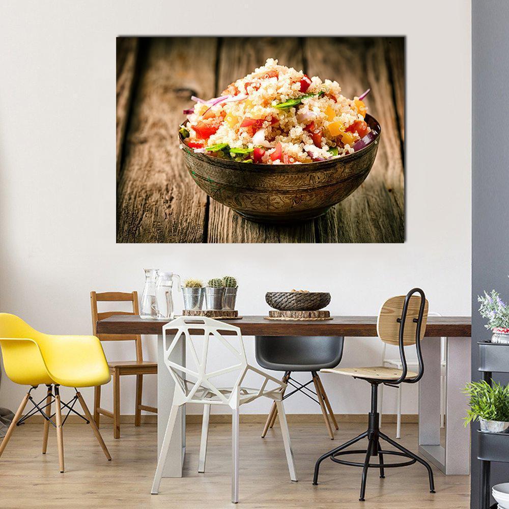 Heaped Rustic Bowl Canvas Wall Art-1 Piece-Gallery Wrap-48" x 32"-Tiaracle
