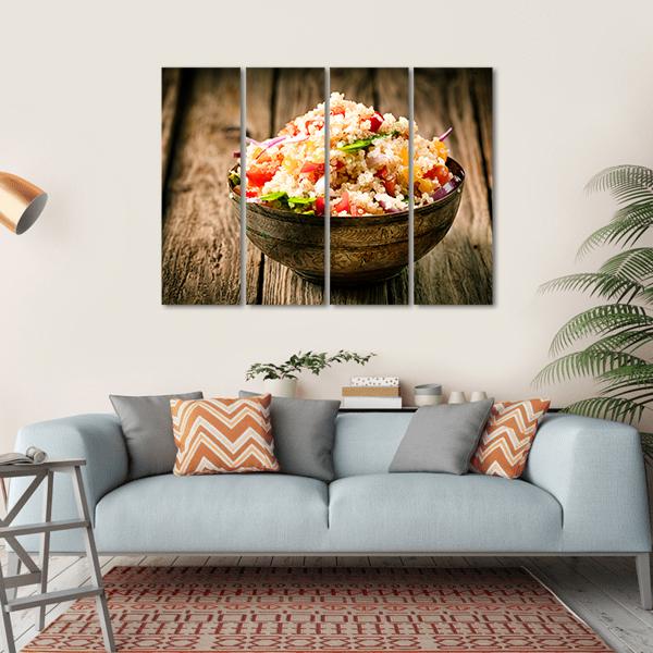Heaped Rustic Bowl Canvas Wall Art-4 Horizontal-Gallery Wrap-34" x 24"-Tiaracle
