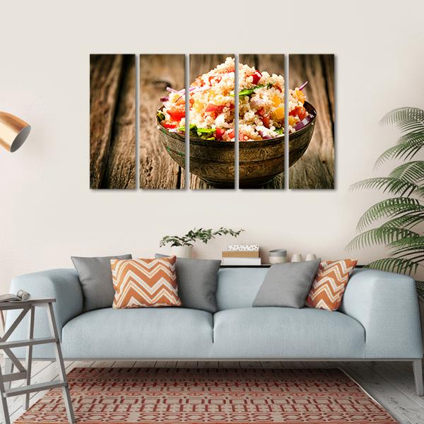 Heaped Rustic Bowl Canvas Wall Art-5 Horizontal-Gallery Wrap-22" x 12"-Tiaracle