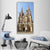 Heart Cathedral China Vertical Canvas Wall Art-3 Vertical-Gallery Wrap-12" x 25"-Tiaracle