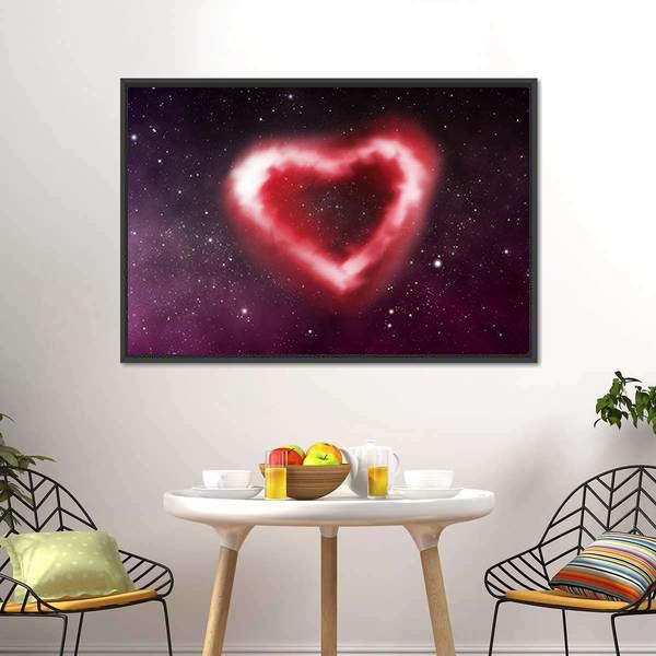 Heart Nebula Canvas Wall Art-5 Horizontal-Gallery Wrap-22" x 12"-Tiaracle