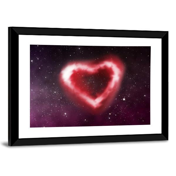 Heart Nebula Canvas Wall Art-3 Horizontal-Gallery Wrap-25" x 16"-Tiaracle