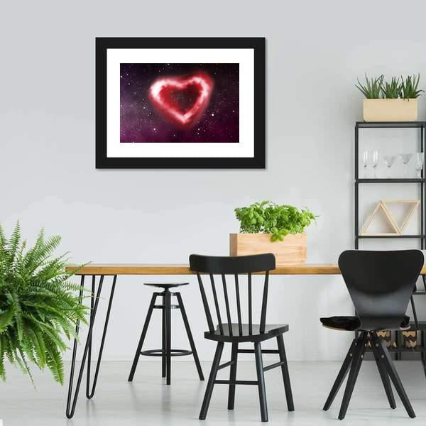 Heart Nebula Canvas Wall Art-5 Horizontal-Gallery Wrap-22" x 12"-Tiaracle