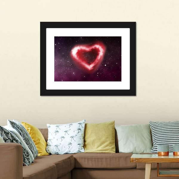 Heart Nebula Canvas Wall Art-5 Horizontal-Gallery Wrap-22" x 12"-Tiaracle