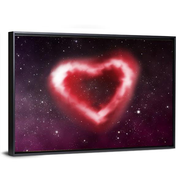 Heart Nebula Canvas Wall Art-5 Horizontal-Gallery Wrap-22" x 12"-Tiaracle