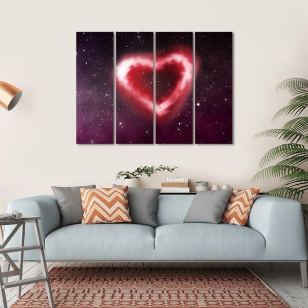 Heart Nebula Canvas Wall Art-4 Horizontal-Gallery Wrap-34" x 24"-Tiaracle