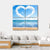 Heart Of Clouds On Beach Canvas Wall Art-4 Square-Gallery Wrap-17" x 17"-Tiaracle