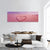 Pink Heart On Sand Panoramic Canvas Wall Art-1 Piece-36" x 12"-Tiaracle