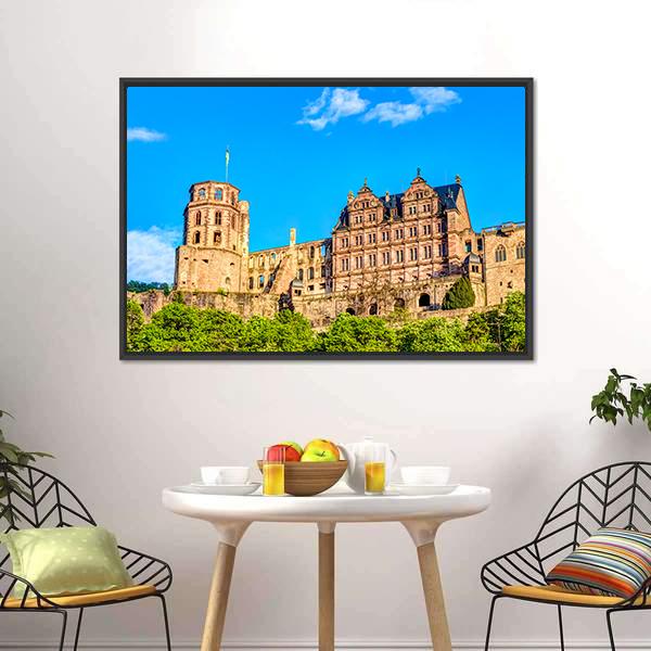 Heidelberg Castle Germany Canvas Wall Art-3 Horizontal-Gallery Wrap-25" x 16"-Tiaracle