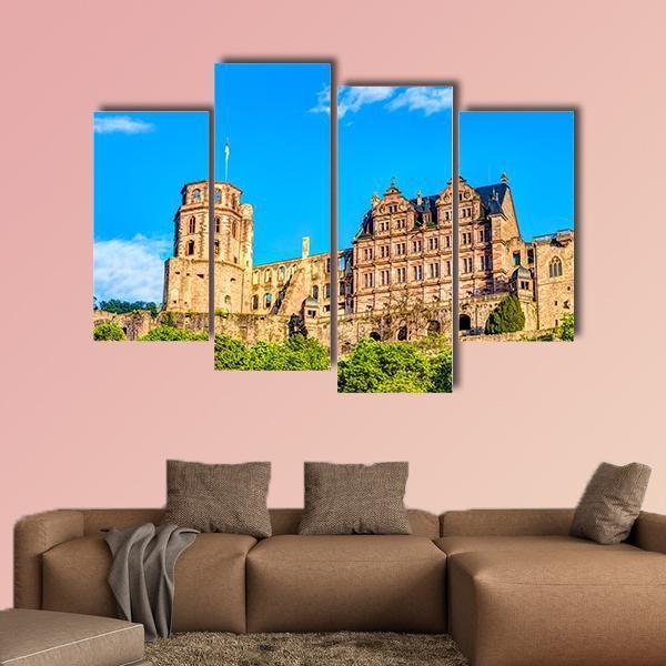 Heidelberg Castle Germany Canvas Wall Art-4 Pop-Gallery Wrap-50" x 32"-Tiaracle