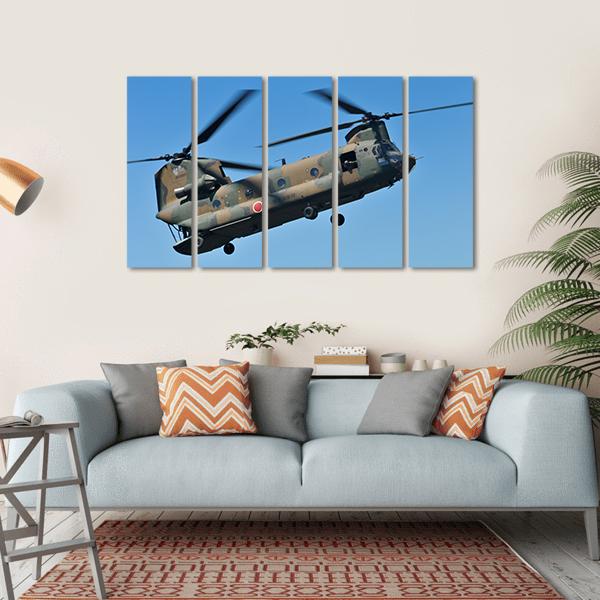 Helicopter Canvas Wall Art-5 Horizontal-Gallery Wrap-22" x 12"-Tiaracle