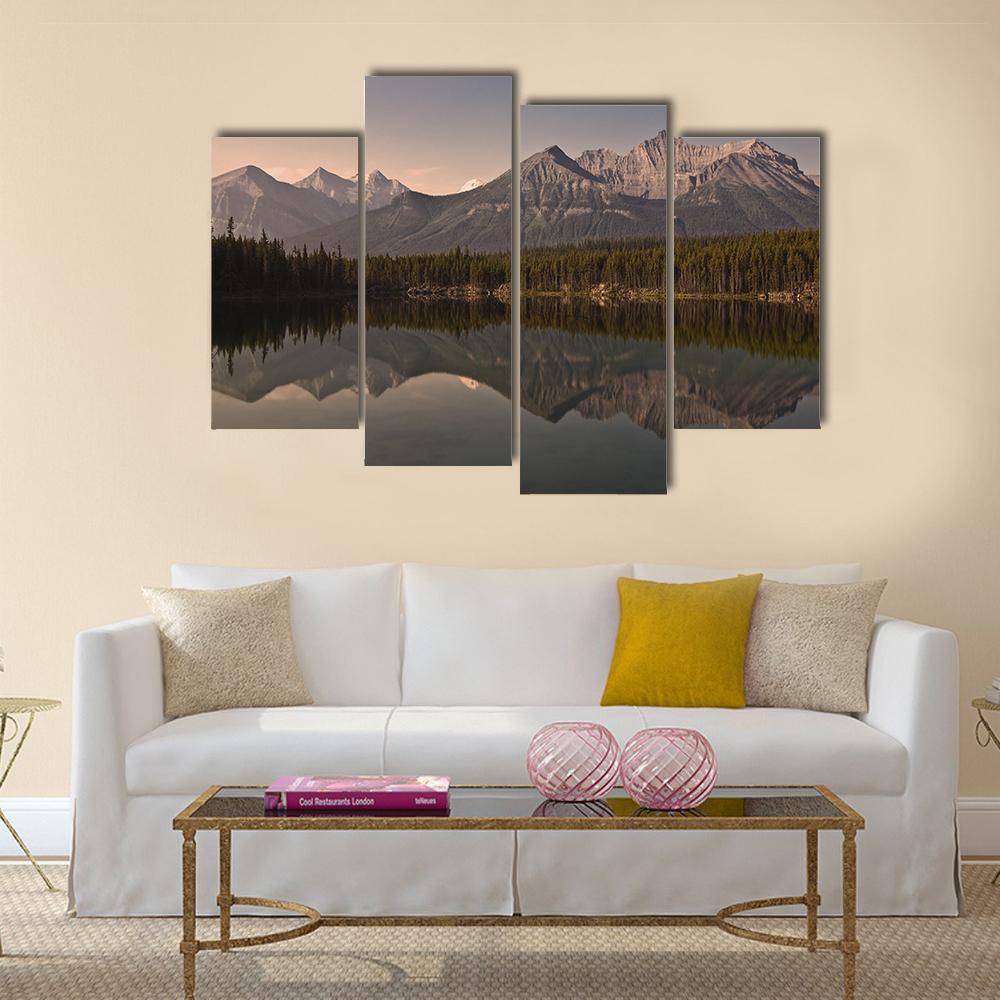 Herbert Lake Canvas Wall Art-4 Pop-Gallery Wrap-50" x 32"-Tiaracle