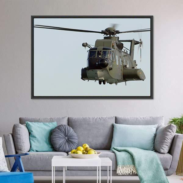 HH 3f Helicopter Canvas Wall Art-5 Horizontal-Gallery Wrap-22" x 12"-Tiaracle