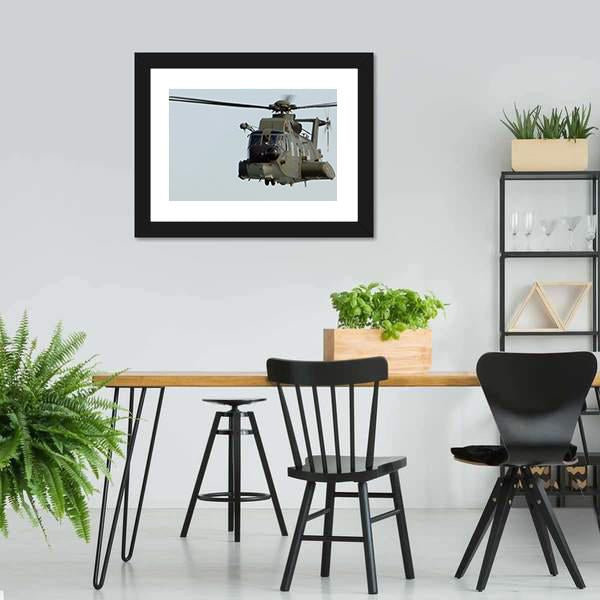 HH 3f Helicopter Canvas Wall Art-5 Horizontal-Gallery Wrap-22" x 12"-Tiaracle