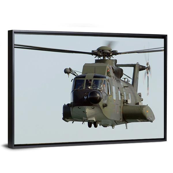HH 3f Helicopter Canvas Wall Art-5 Horizontal-Gallery Wrap-22" x 12"-Tiaracle
