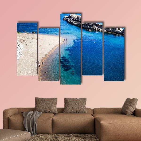 Jurassic Coast Of Dorset Canvas Wall Art-5 Pop-Gallery Wrap-47" x 32"-Tiaracle