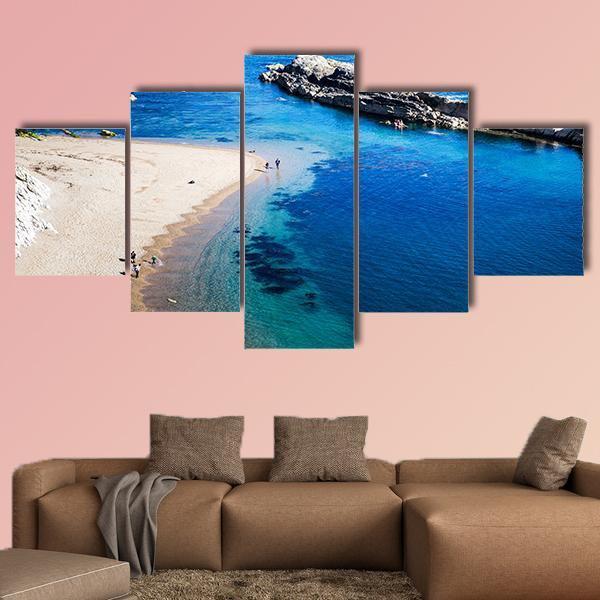 Jurassic Coast Of Dorset Canvas Wall Art-5 Star-Gallery Wrap-62&quot; x 32&quot;-Tiaracle