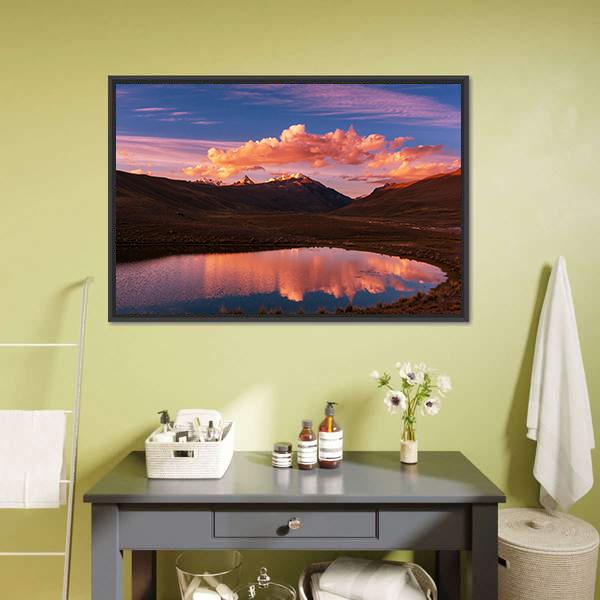 High Mountains Bolivia Canvas Wall Art-1 Piece-Floating Frame-24" x 16"-Tiaracle