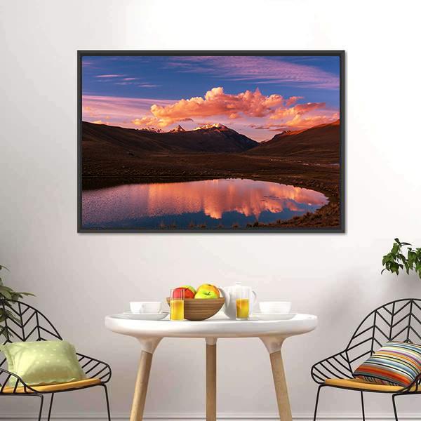High Mountains Bolivia Canvas Wall Art-3 Horizontal-Gallery Wrap-25" x 16"-Tiaracle