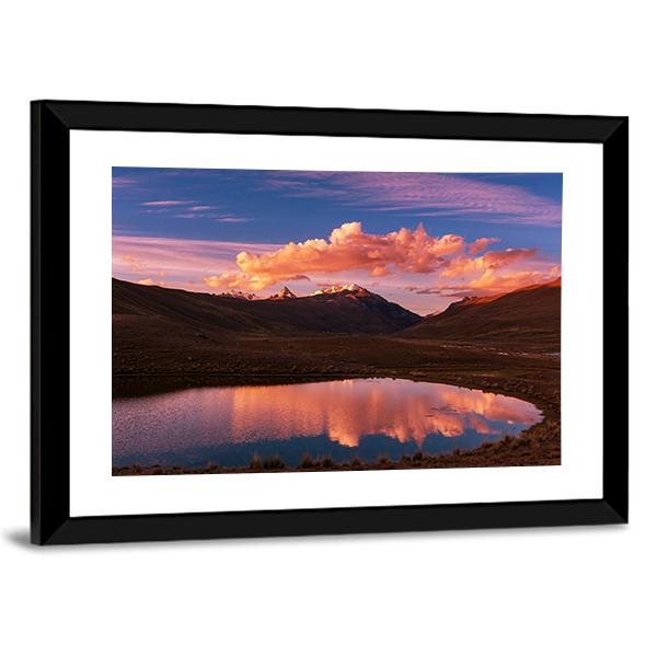 High Mountains Bolivia Canvas Wall Art-3 Horizontal-Gallery Wrap-25" x 16"-Tiaracle
