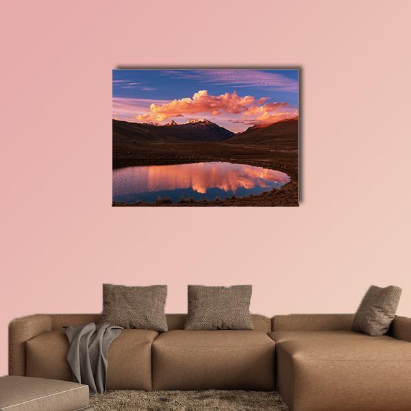 High Mountains Bolivia Canvas Wall Art-1 Piece-Gallery Wrap-48" x 32"-Tiaracle