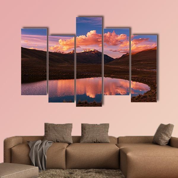 High Mountains Bolivia Canvas Wall Art-5 Pop-Gallery Wrap-47" x 32"-Tiaracle