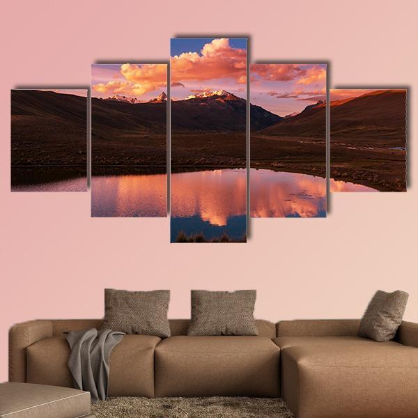 High Mountains Bolivia Canvas Wall Art-5 Star-Gallery Wrap-62" x 32"-Tiaracle