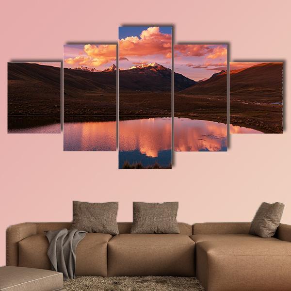 High Mountains Bolivia Canvas Wall Art-4 Pop-Gallery Wrap-50" x 32"-Tiaracle