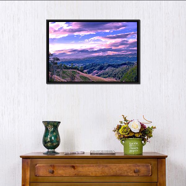 High Mountains In Thailand Canvas Wall Art-1 Piece-Floating Frame-24" x 16"-Tiaracle