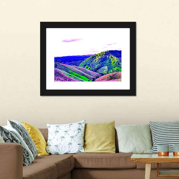 High Mountains Thailand Canvas Wall Art-3 Horizontal-Gallery Wrap-25" x 16"-Tiaracle