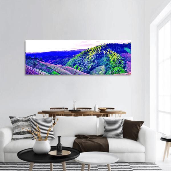 High Mountains Thailand Panoramic Canvas Wall Art-1 Piece-36" x 12"-Tiaracle